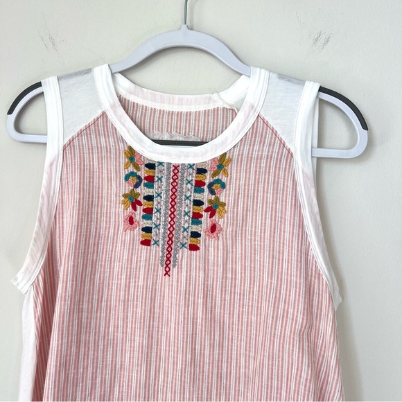 Johnny Was Embroidered Linen-Cotton Blend Mini Dress - Picture 3 of 8